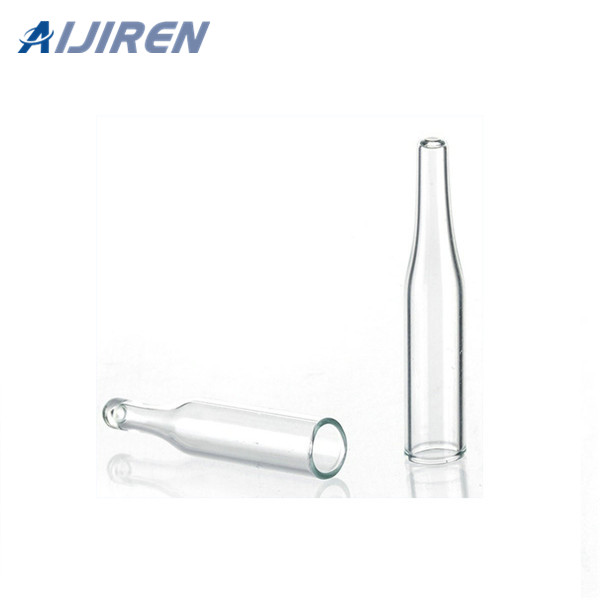 <h3>0.1 mL Vial Inserts, Glass, Conical Base with Polyspring, 100 </h3>
